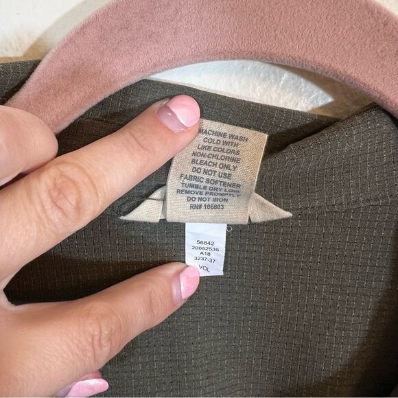 ✨ Duluth Trading Co Women’s Green Collared Long Sleeve Dress XS - Picture 8 of 11